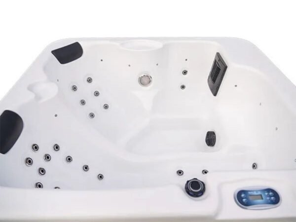 spa rigide gris coque blanche