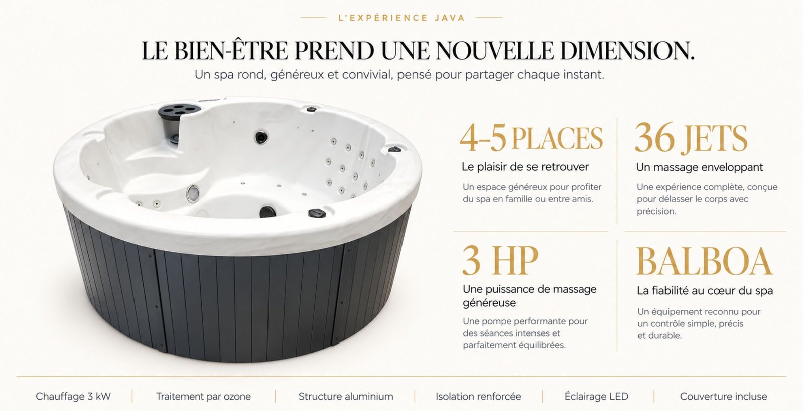  spa rond exterieur 4 5 places